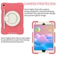 thumbnail image 2 of SaniMore for iPad 10.2" (9th/8th/7th Generation, 2021/2020/2019) Case with Pencil Holder, 3-Layer Protection Cover Built-in Shoulder & Handle Strap Kickstand Shockproof Protective Shell, Red, 2 of 8