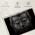 thumbnail image 6 of Elephant Stock Grunge Black Buddha Wall Art - Horizontal Canvas Wall Art - Living Room Wall Decor - Photography Religion And Spirituality Canvas - Black And Gray Decor - 45" x 30", 6 of 8