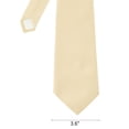 thumbnail image 2 of NYFASHION101 Men's Solid Color Polyester Tie PS21-Cream, 2 of 3