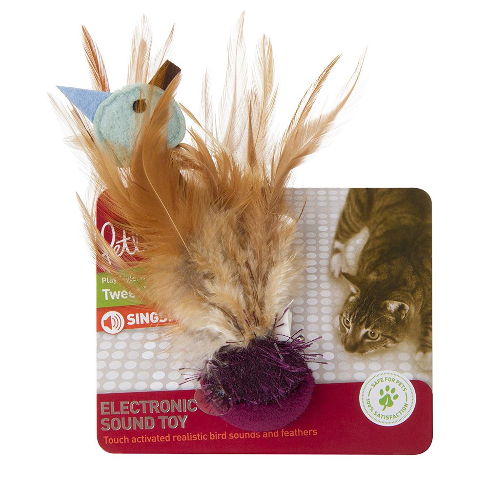 Tweet Thing Cat Toy Wobble Sound Toy, Petlinks Parrot Tweet touch