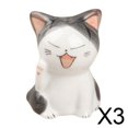 thumbnail image 1 of 3x Escultura De Gato Lindo De Estatua De Gabinete De Escritorio De Oficina En Casa Decoración 4.5x6.8cm B, 1 of 7