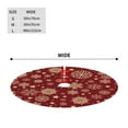 thumbnail image 2 of Red And Gold Christmas Tree Skirt 36" For Xmas Halloween New Year Ornaments Decoration Holiday Party Home Tree Mat Decor, 2 of 5