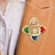 thumbnail image 1 of Broche para mujer, broche de ramillete, Pin de solapa, ropa de disfraz, broches en forma de corazón para boda, artesanía DIY, monederos de Salvador Broches de diamantes de imitación, 1 of 10