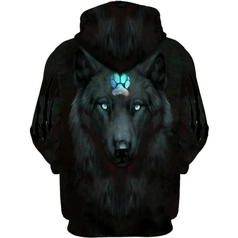 Wolf hoodies online at walmart