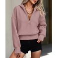 thumbnail image 3 of Sudadera PRETTYGARDEN Otoño 2025 Rosa con Media Cierre XL, 3 of 8