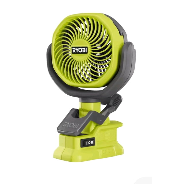 Birsppy RYOBI 18V ONE+ Ventilador inalámbrico con abrazadera de 4 pulgadas (solo herramienta)