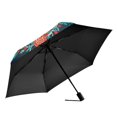 thumbnail image 2 of FORMRS Travel Umbrella Folding Auto Open Close Windproof Rain UV Protection, Blue Christmas Santa, 2 of 8