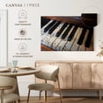 thumbnail image 5 of Elephant Stock Vintage Piano Keys Wall Art - Horizontal Canvas Wall Art - Living Room Wall Decor - Music Canvas - Black And Brown Decor - 51" x 34", 5 of 8