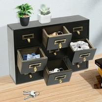 9 Drawers Wooden Apothecary Chest & Cabinet Medicine Drawer Organizer Box  for Living Room, Dresser, Kitchen