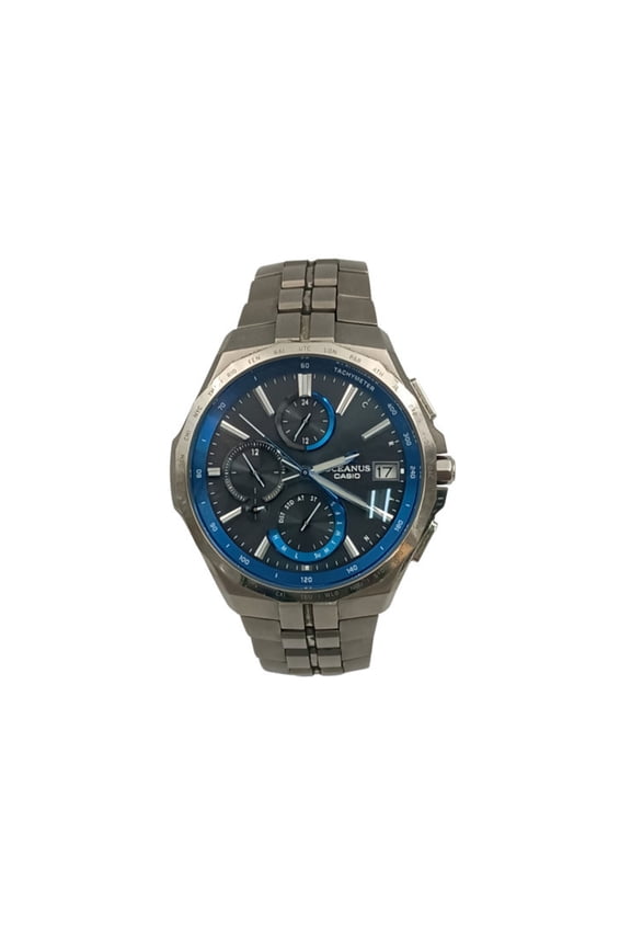 Pre-Owned CASIO Oceanus Manta S5000 Series OCW-S5000-1AJF Black Dial Titanium Men's Analog Watch