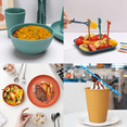 thumbnail image 3 of 96Pcs Unbreakable Dinnerware Sets for 4 People, Camping Plates and Bowls Set, Picnic Dinner Sets, Serving Plates, 3 of 7