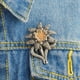 thumbnail image 5 of Broche de flor de Edelweiss para mujer, paquete de 2 a 4 unidades, accesorio para disfraz, regalo 3x5cm, 5 of 8