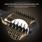 DEISNGB Hair Dryer Brush, Upgraded 4 in 1 Hair Dryer Brush, Blow Dryer Brush in One with Negative Ion Anti-Frizz Ceramic Titanium Barrel Hot Air Brush, Hair Straightener Brush