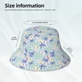 thumbnail image 5 of Balery Colorful Butterfly Sun Hats for Men Women Bucket Hat UPF 50+ Buckey Hat Boonie Hat Foldable UV Protection Hiking Beach Fishing Summer, 5 of 9
