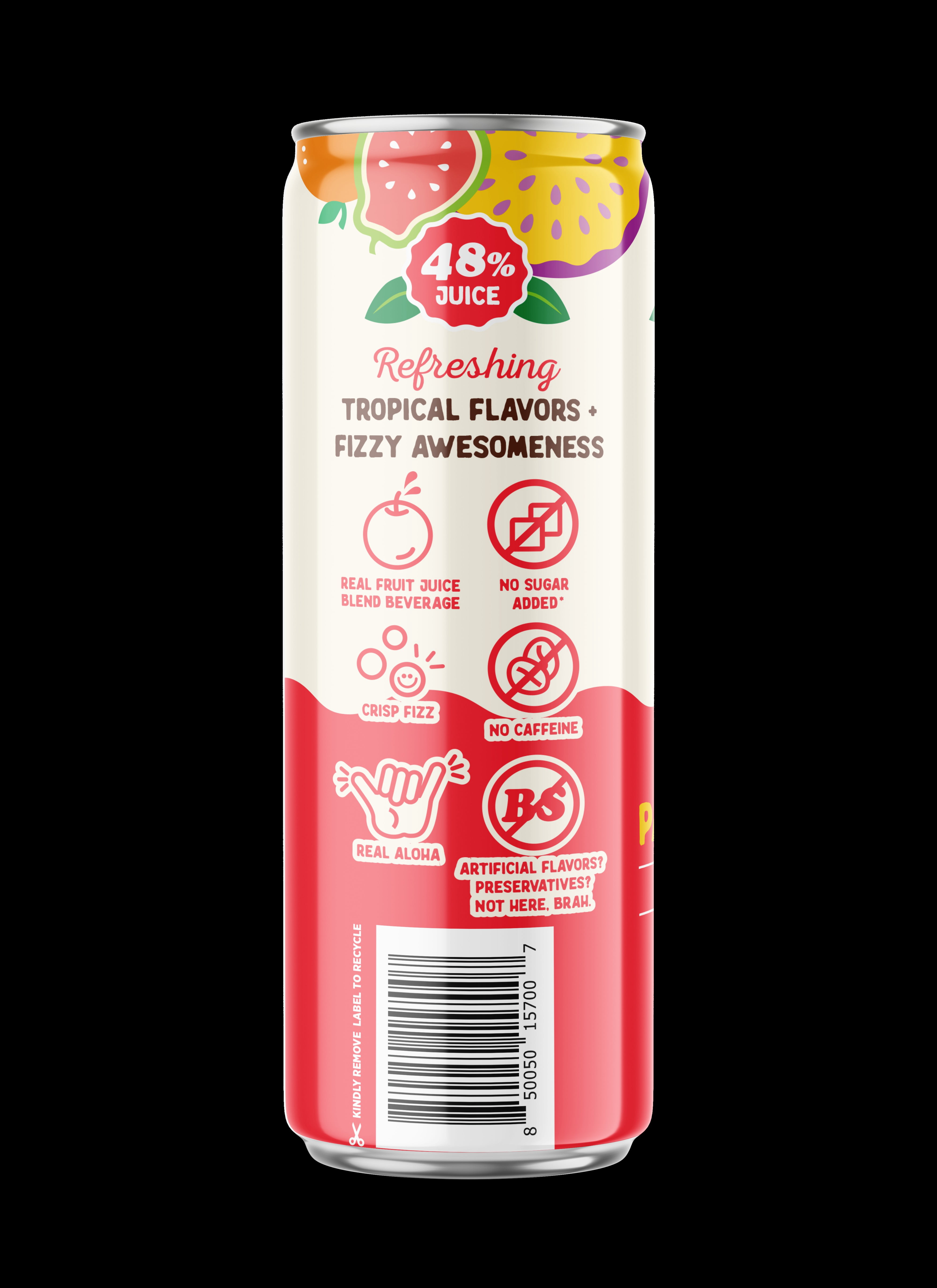 Hawaiian Soda Passion Orange Guava, 12 fl oz