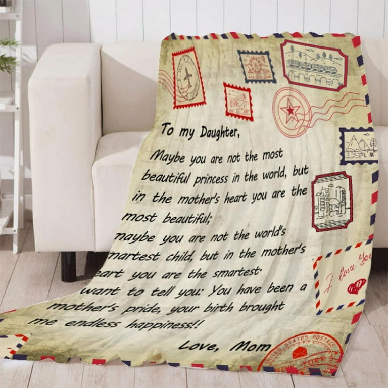  to My Mom Customized Blanket, Letter Airmail Fleece Blanket for  Mom, Throw Blanket, Personalized Gifts for Mom from Daughter or Son, Mom  Gift for Christmas Mother's Day, Mom Birthday Gifts 