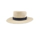 thumbnail image 1 of Sombrero Fedora Dockers Straw para hombre, color marrón y azul marino, talla S/M, 1 of 3