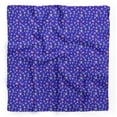 thumbnail image 1 of Bimba Blue Colorful Alphabets Text Printed Pure Silk Scarf For Hair Neck Head Bandanas For Women 40 x 80 Inches, 1 of 6