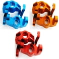 thumbnail image 2 of Ounissouiy RCGOFFLOW-portador de cubo de dirección duradero de aleación de aluminio, 2 uds., para nudillos de bloque de dirección 1/10, WLtoys Kits de construcción modelo Plata, 2 of 6