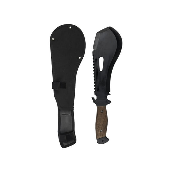 MIL-TEC 9.8in Bolo Machete w/Scabbard, Black