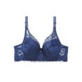 thumbnail image 1 of Homgeek Women Lace Bra with Underwire Thin Padded Plus Size Bras, 1 of 5