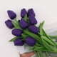 thumbnail image 1 of Artificial tulip figurines in deep purple, perfect for home decor and adding a touch of elegance. [Bulk orders welcome], 1 of 1