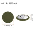 thumbnail image 2 of Uxcell 10pcs 44L Fabric Cloth Covered Button 28mm Metal Shank Round Sewing Buttons for Suits Dress Blouses, Navy Green, 2 of 5