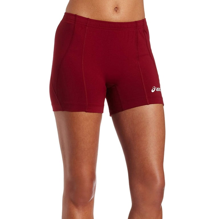 ASICS Women s Baseline Volleyball Shorts Cardinal Medium