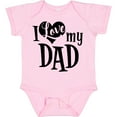 thumbnail image 3 of Inktastic I Love My Dad Boys or Girls Baby Bodysuit, 3 of 5