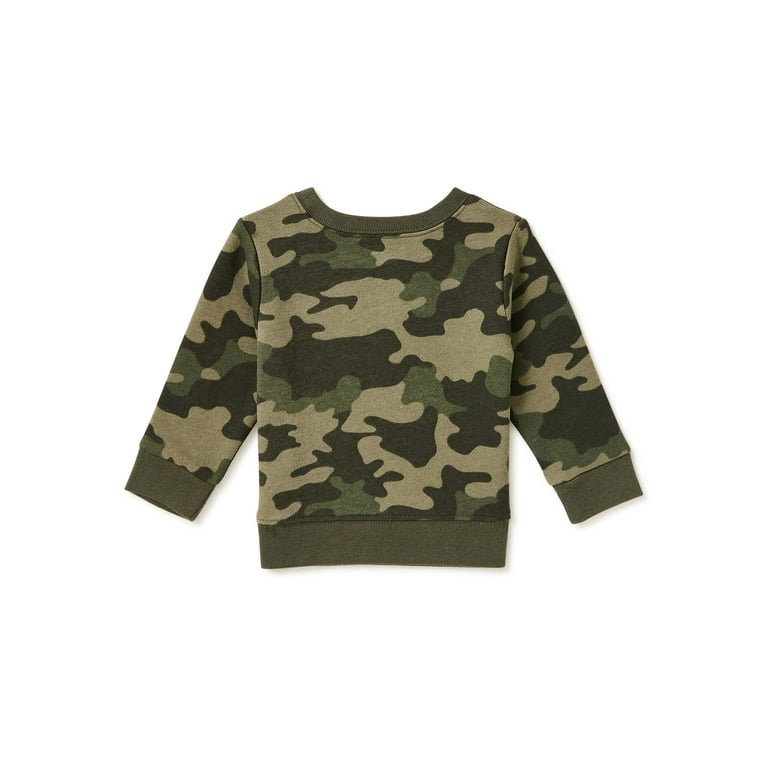 Garanimals Baby Boys Camo Print Fleece Long Sleeve Sweatshirt Sizes 6 9M 24M Walmart