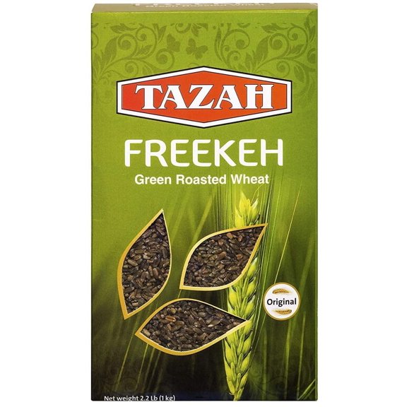 Tazah Freekeh Roasted Durum Wheat 35.2 Ounce Green Wheat 2.2 lbs