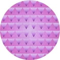 thumbnail image 1 of Ahgly Company Machine Washable Indoor Round Transitional Violet Purple Area Rugs, 4' Round, 1 of 7