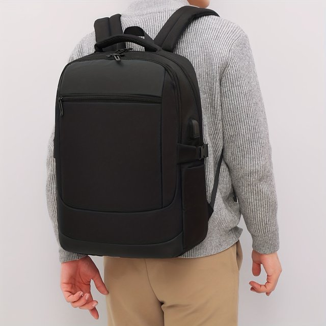 Men's Oxford Bag: USB Charging, Multi-Carry, Large Capacity & Water-Resistant - Perfect for Business, Commuting & Leisure!