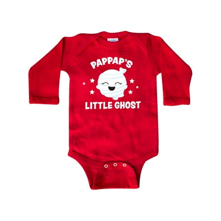 

Inktastic Cute Pappap s Little Ghost with Stars Gift Baby Girl Long Sleeve Bodysuit