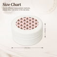 thumbnail image 2 of Fuzoiu German Shepherd Dog Print Portable Jewelry Box,Round Mini Leather Travel Jewelry Case,Small Travel Jewelry Organizer,Jewelry Holder for Ring Necklace Earring for Women Girls-White, 2 of 7