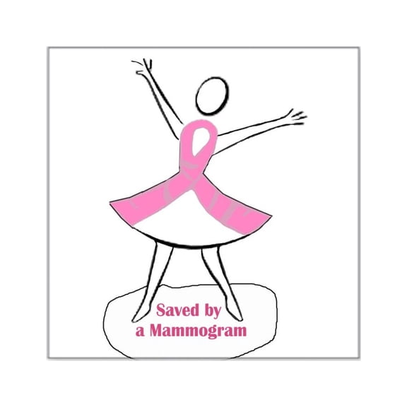 CafePress - Mammograms Are Important Sticker - Square Sticker 3" x 3"