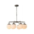 thumbnail image 2 of 8 Light Curved Globe Mid Century Brass Sputnik chandelier light Fixture, 2 of 5