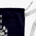thumbnail image 3 of Simply Daisy Jingle Bells 28 x 36 inch Navy Laundry Bag, 3 of 3
