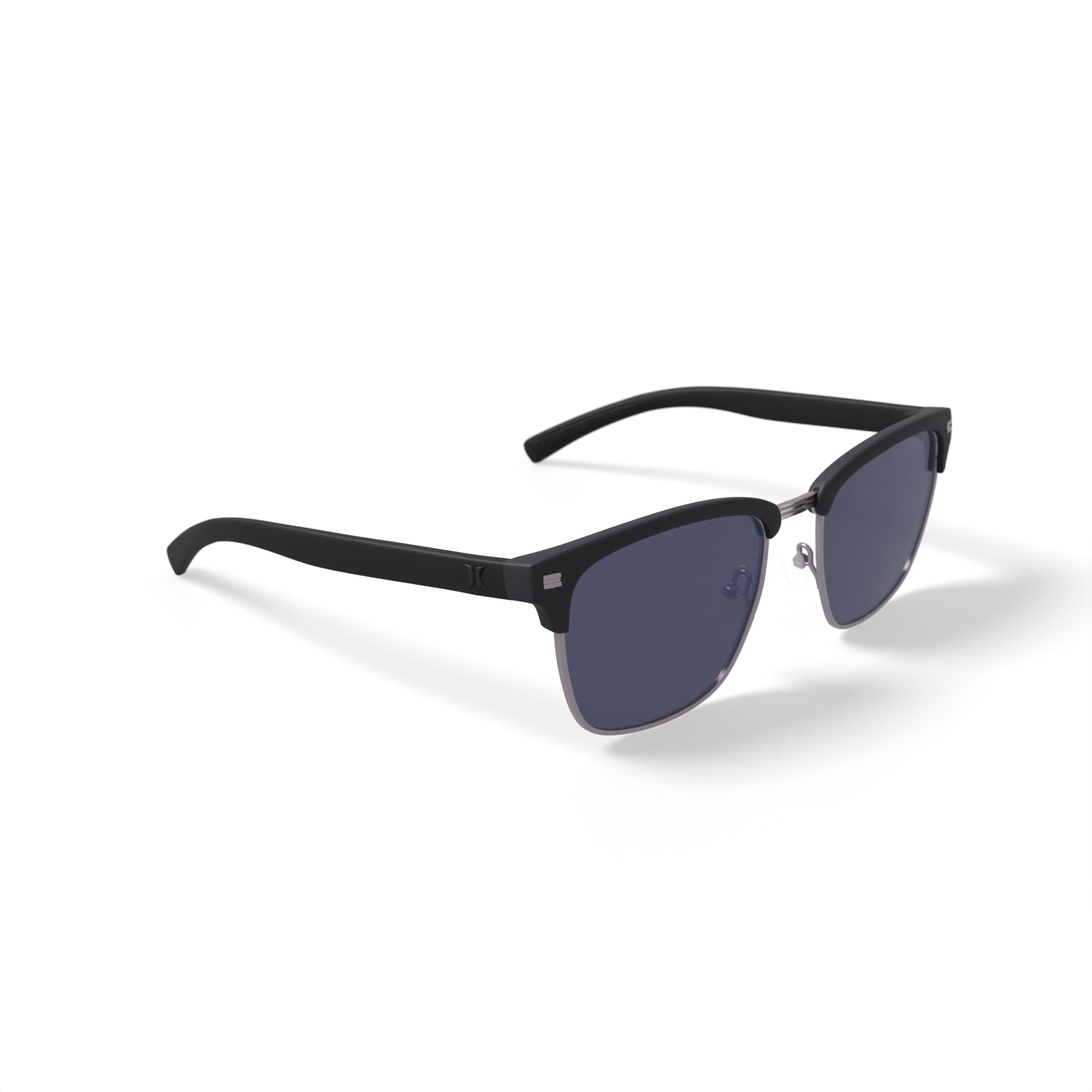 Hurley Men's Rx'able Sport Polarized Sunglasses, HSM4005PXWM Halfway, Black, 56-19-140, with Case