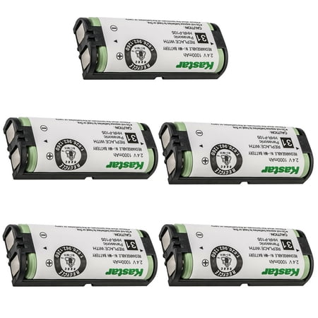 Kastar 5-Pack 2.4V 1000mAh Ni-MH Battery Replacement for NEC DTL-8R-1 ~ DSX / Dterm Cordless DECT Phone 730095 / BT-1009 Stock# 730643