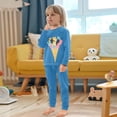 thumbnail image 4 of FORMRS Long Sleeve Top and Pants Pajama Set for Niños 2-Piece Sleepwear, Sizes 18M-8Y, Colorful Ice Cream Cat, 4 of 6