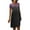 Purple, variant on IROINNID Summer Dresses For Women Fashion Casual Temperament Short Sleeve Print Casual Loose Waist Dress
