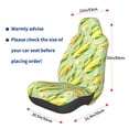 thumbnail image 3 of Wukai Fresh Sweet Corn Full Set Car Seat Covers with Soft Padding Universal Auto Front Seats Protector and Cushion Mat, 3 of 5