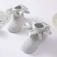thumbnail image 3 of Baby Girl Socks Cotton Ruffle Princess Socks Ankle Socks Anti Slip Indoor Socks 0-24M, 3 of 5