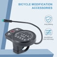 thumbnail image 2 of KT-900S E-Bike LED Display Meter Waterproof Connector Display Code Table Universal 24V/36V/48V Electric Bike Intelligent Control Panel,1 * Bicycle LED Display Meter 1 * Manual,black, 2 of 8