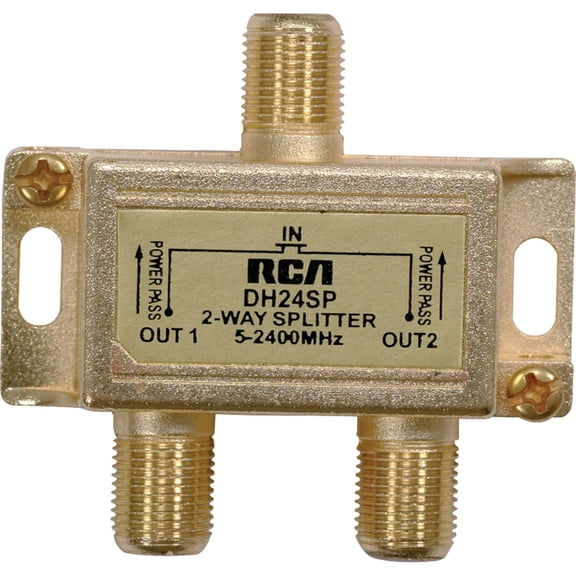 Audiovox 2-Way RCA Digital Plus Signal Splitter - 2-way - 2.4GHz