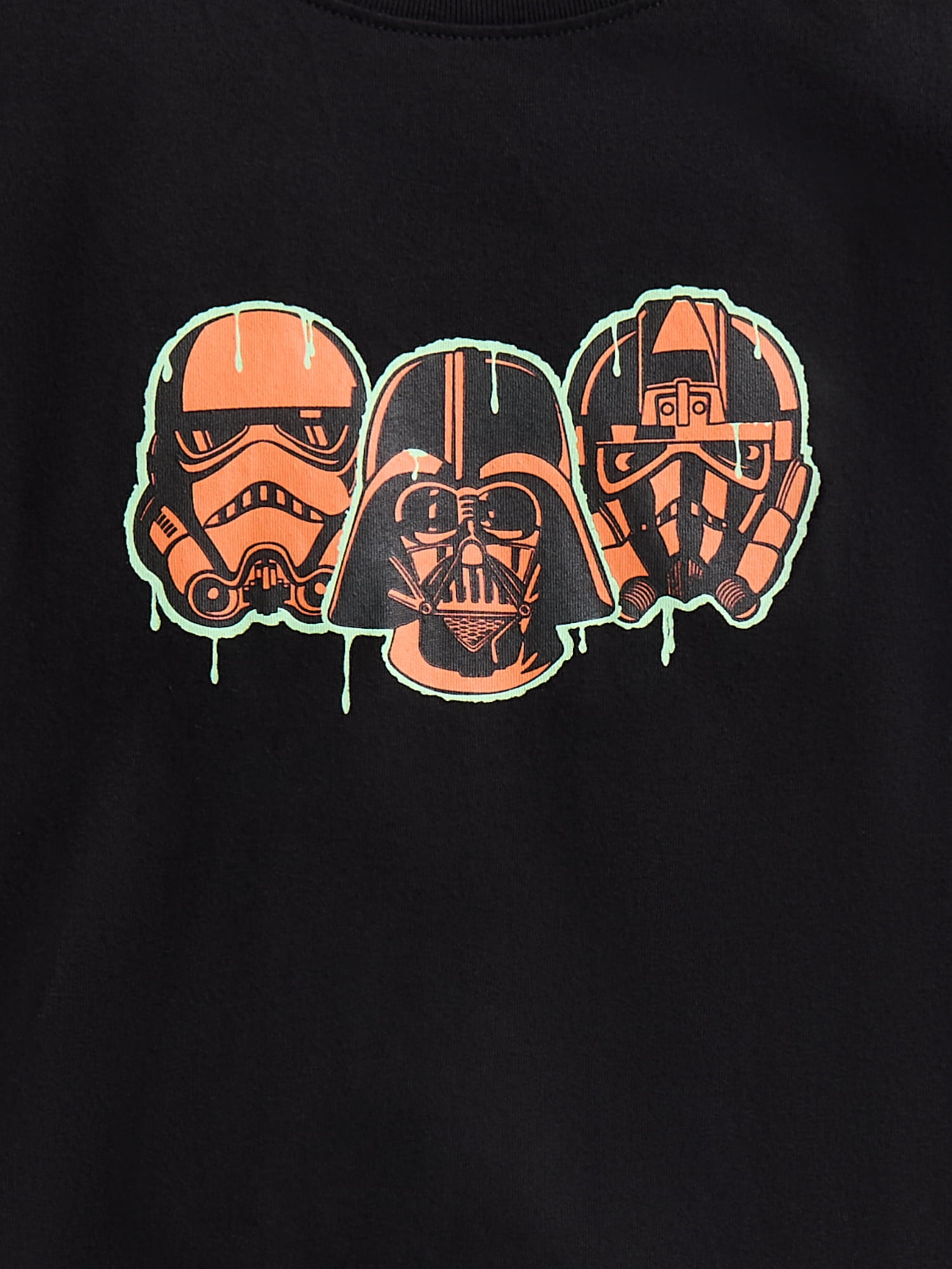 Star Wars Ghoulactic Boys Halloween Front and Back Graphic Tee with Short Sleeves, Sizes 4-18