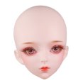 thumbnail image 3 of Cabeza de muñeca BJD Sunnimix 1/3 de Vinilo Hecho a Mano con Ojos de Práctica de Reparación rosado, 3 of 6