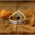 thumbnail image 4 of Handmade Turquoise Ring – 925 Sterling Silver, Round Stone, Dainty & Nickel-Free, All Sizes Available – PRITY JEWELLERS, 4 of 5