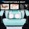 thumbnail image 5 of Racing Style Gaming Chair with Massage Lumbar Support and Footrest - Ergonomic Computer Chair Adjustable Headrest for Adults, Green, 5 of 8
